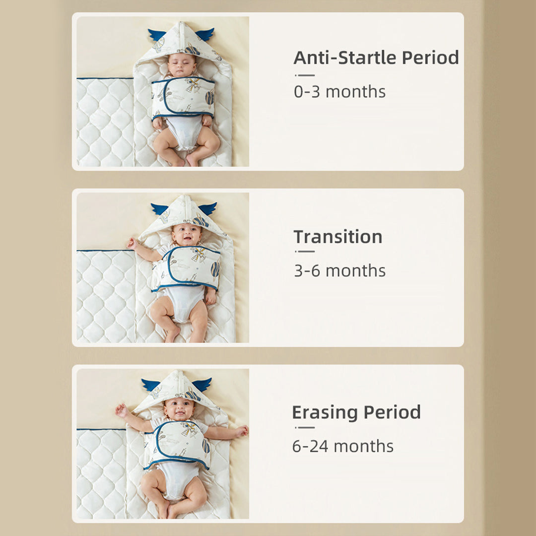 Newborn Zipper Bag, Multi-purpose Baby Quilt Sleep Bag, 100% Organic Cotton, Assorted Colours