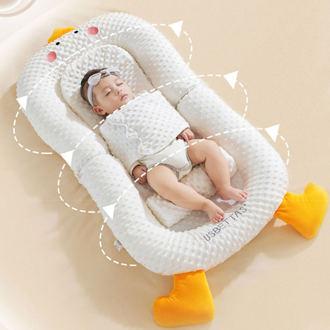 Baby nursing pillow for feeding, multifunctional baby head protector with baby sleep positioner pillow and mattress, super comfy and washable