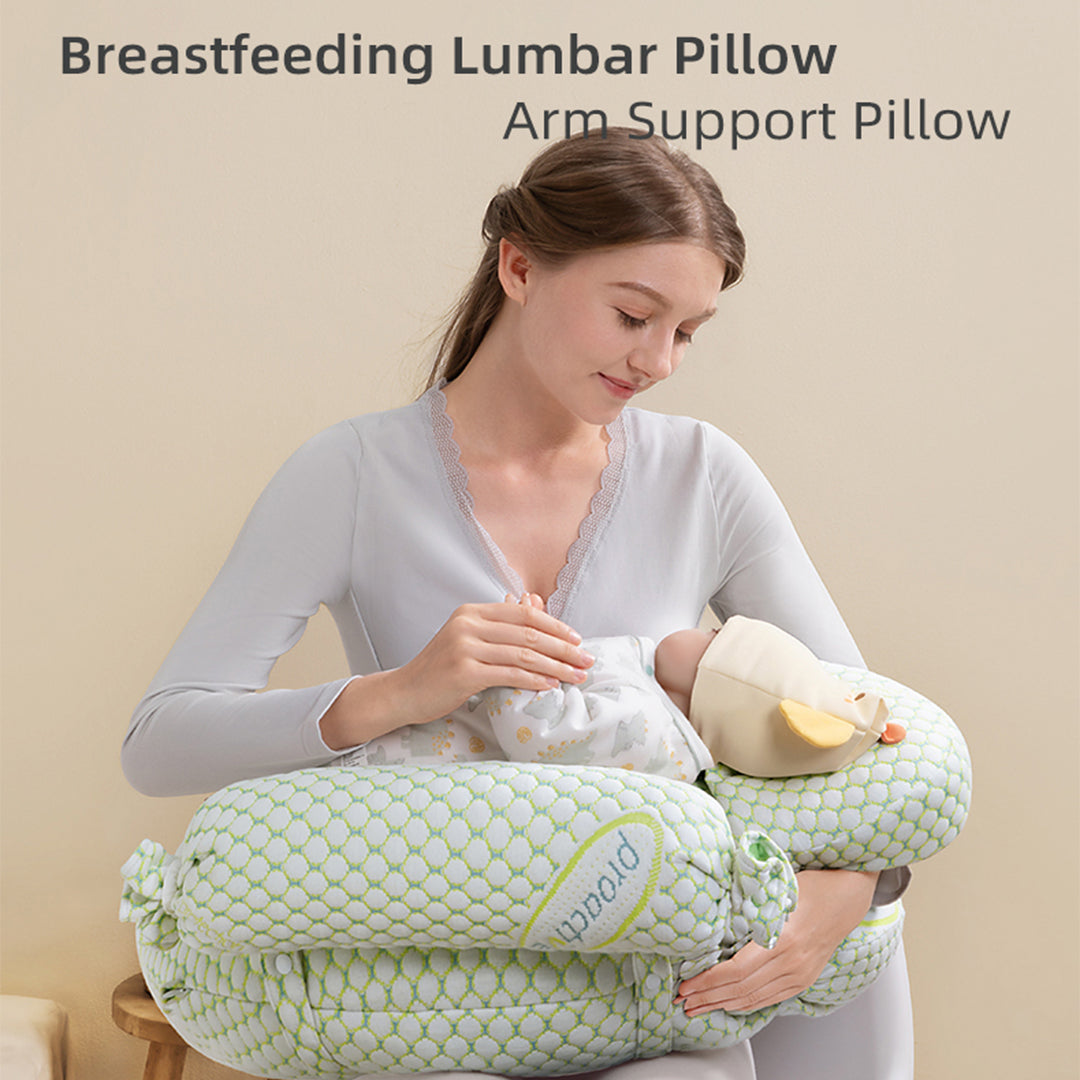 Nursing Arm Support Pillow with Adjustable Straps, Removable Cover, Multi-Purpose