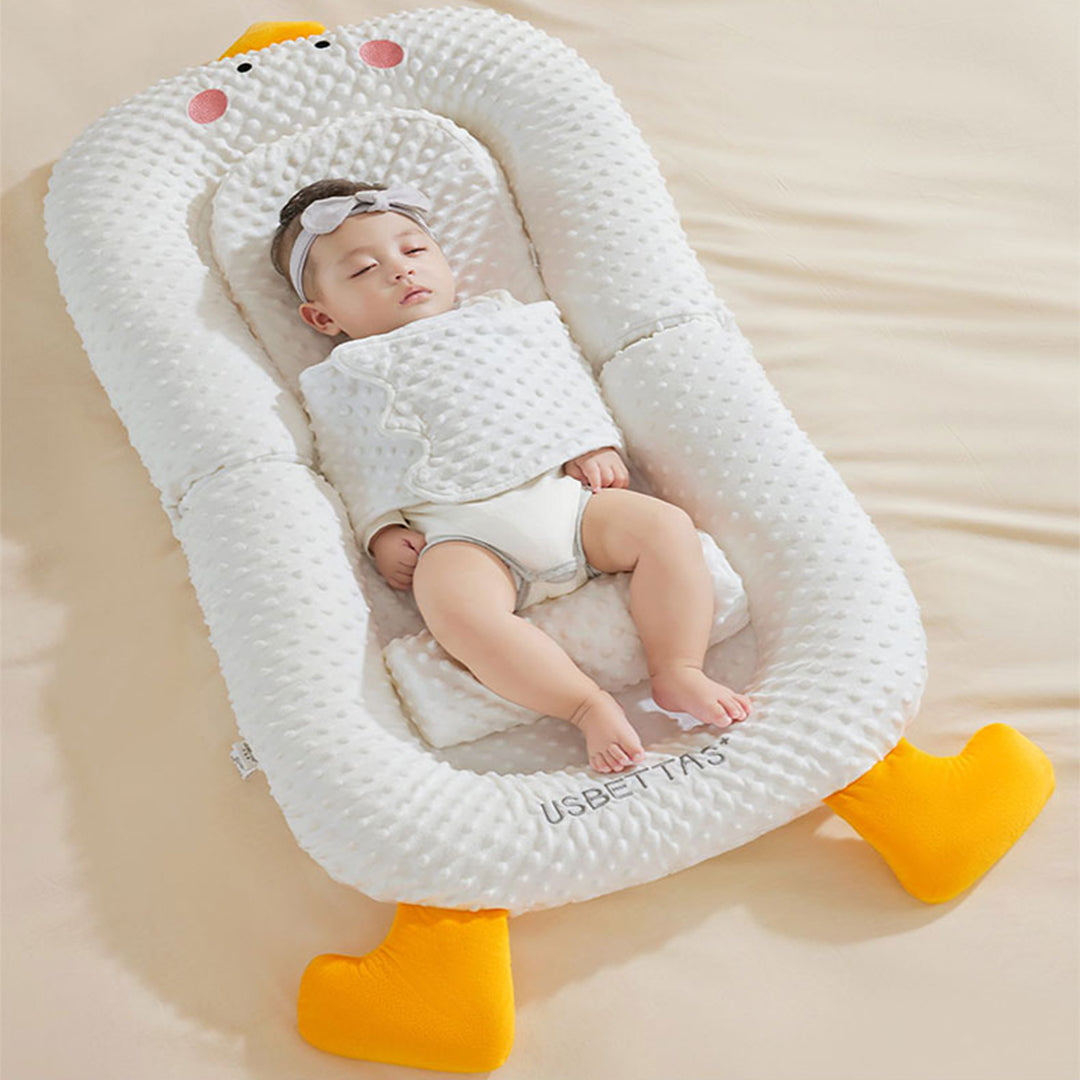 Baby nursing pillow for feeding, multifunctional baby head protector with baby sleep positioner pillow and mattress, super comfy and washable