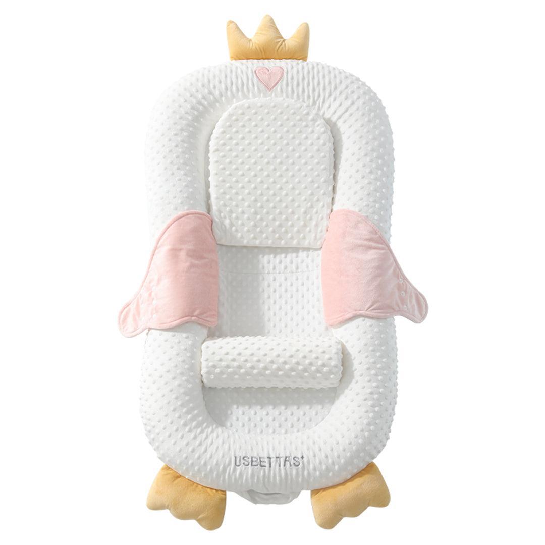 Baby nursing pillow for feeding, multifunctional baby head protector with baby sleep positioner pillow and mattress, super comfy and washable