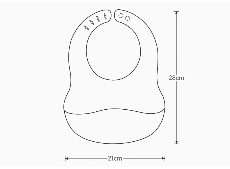 Smile shaped silicone waterproof bib, soft material and tear resistant, silicone Baby Bib, BPA Free with Food Catcher