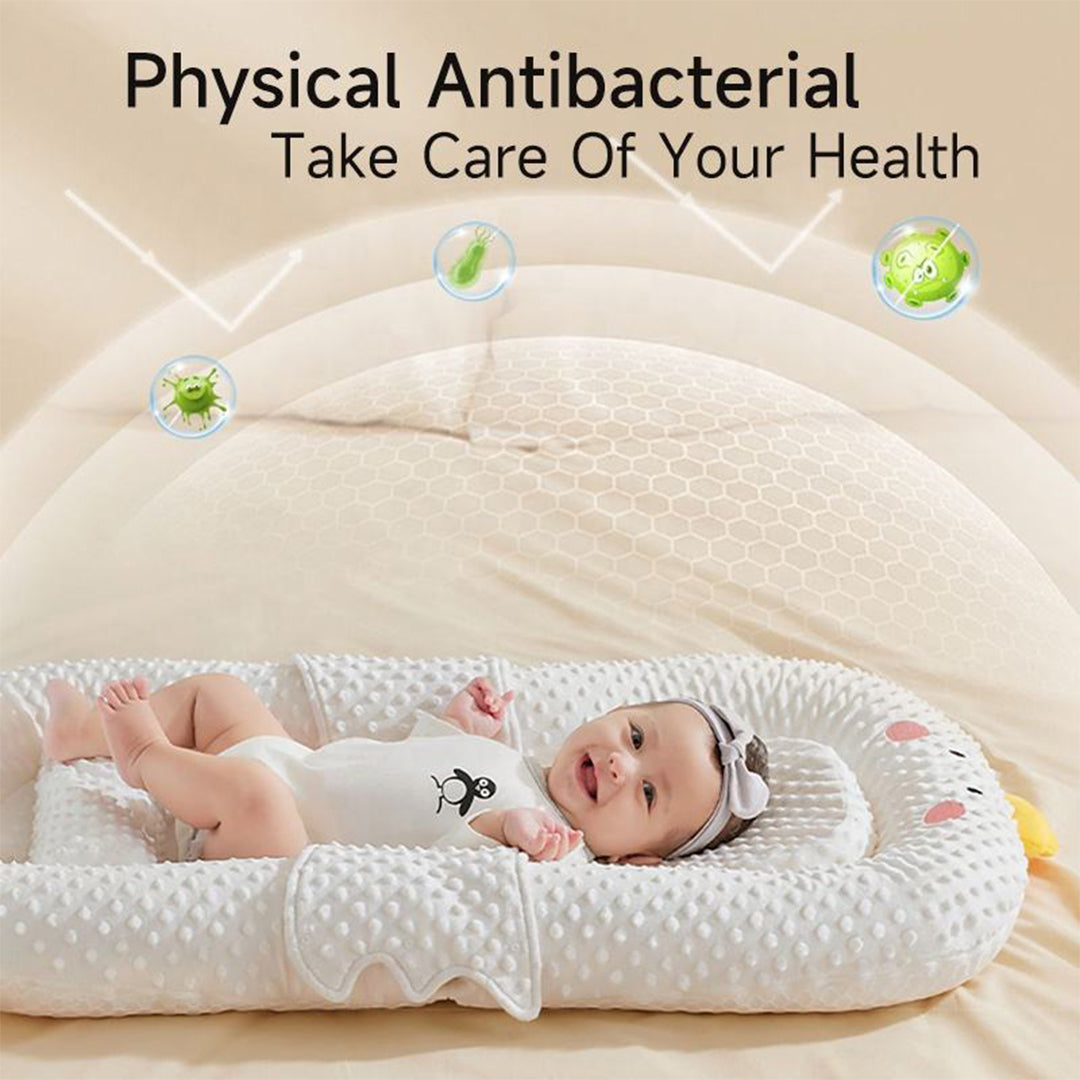 Baby nursing pillow for feeding, multifunctional baby head protector with baby sleep positioner pillow and mattress, super comfy and washable