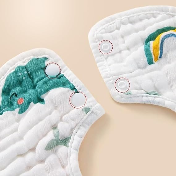 Feeding baby bibs, Absorbent & Soft Burping baby Cloths cotton yarn Muslin Swaddle Burp Cloth Bib