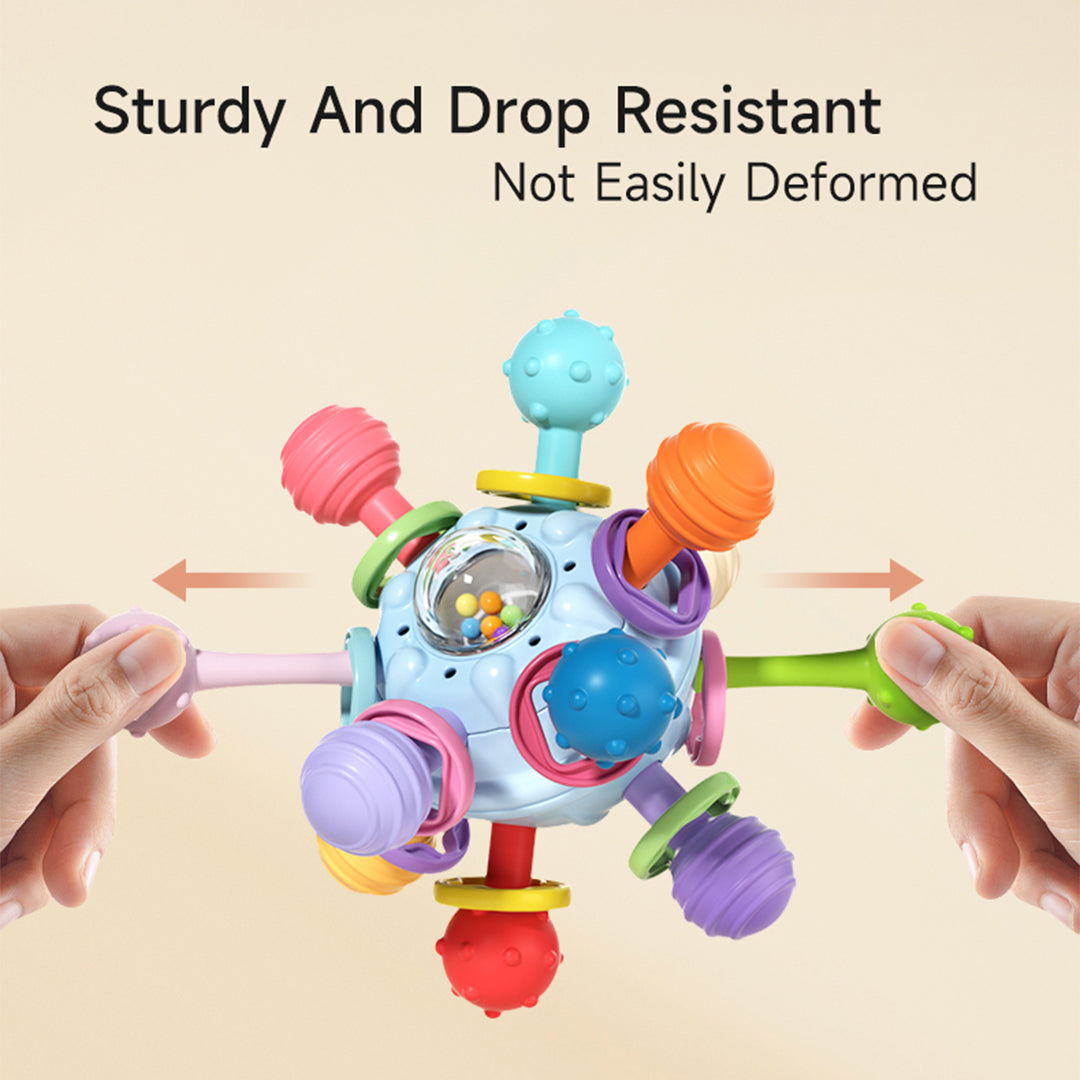 High Quality Baby Sensory Teething Toy, Food Grade Material with Rattle Sound, Newborn Teething Balls