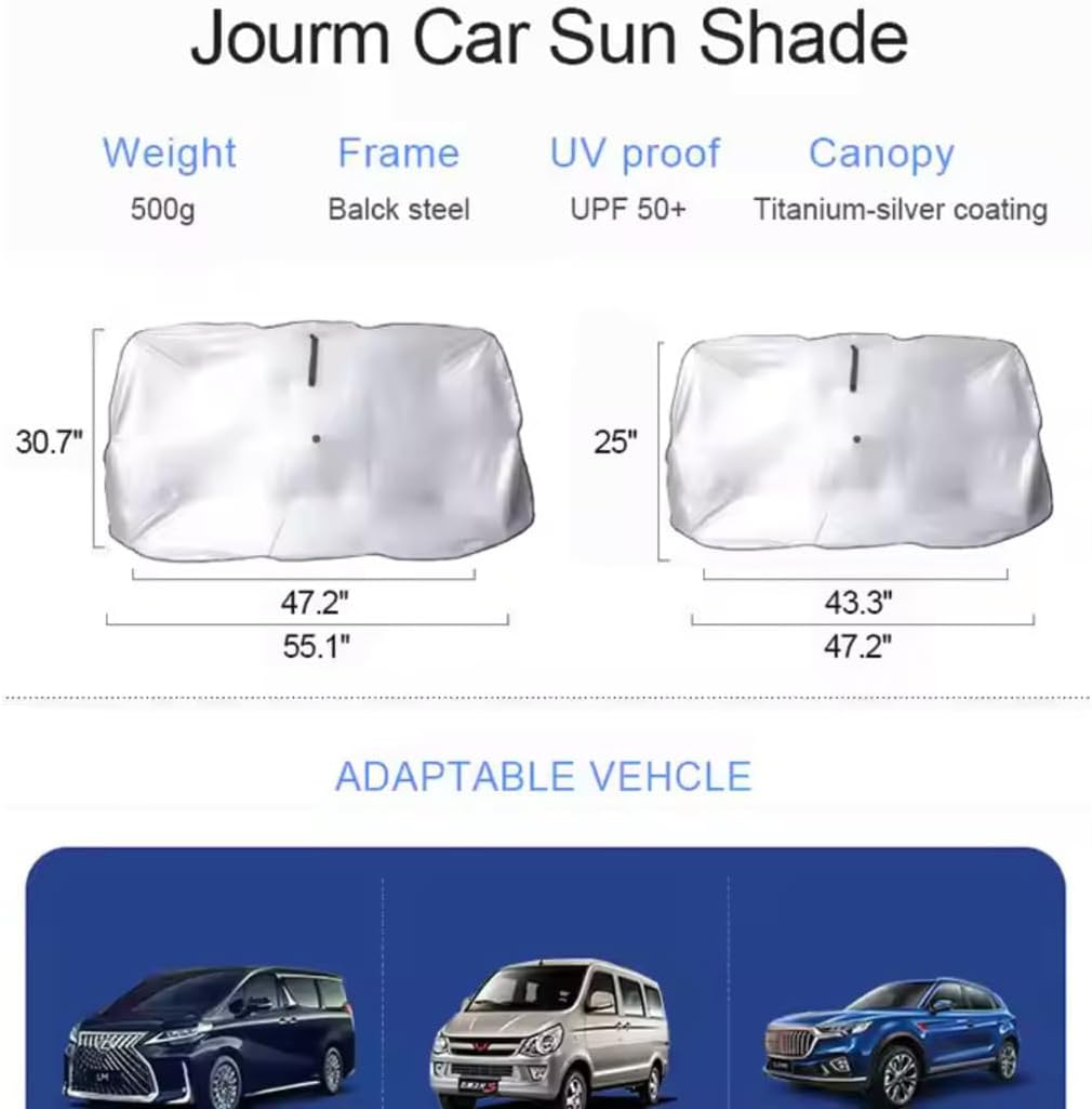 Universal UV Sun Protection Wind Shield, wind sheild Car Sunshade Umbrella shape