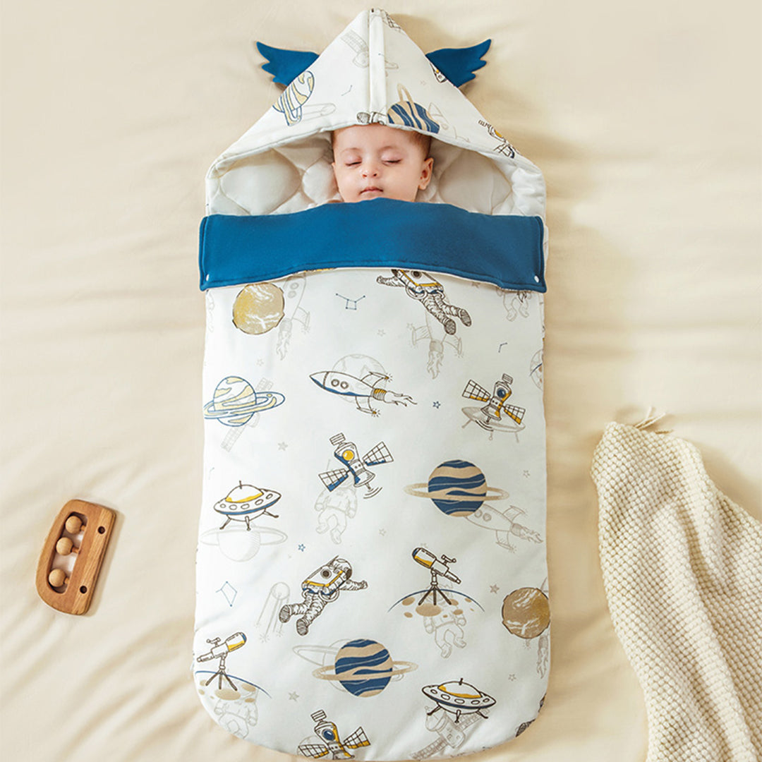 Newborn Zipper Bag, Multi-purpose Baby Quilt Sleep Bag, 100% Organic Cotton, Assorted Colours