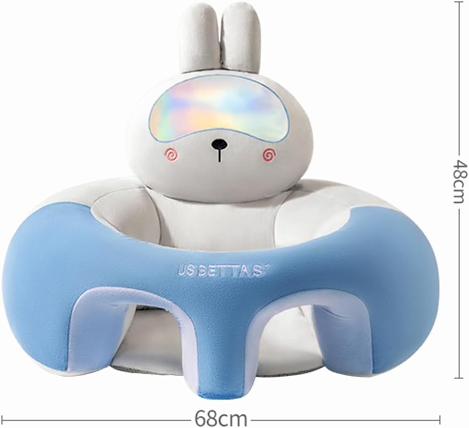Animal shaped cute infant support seat, soft and supportive, two sided protection area, helping babies sit up with style, baby support training seat