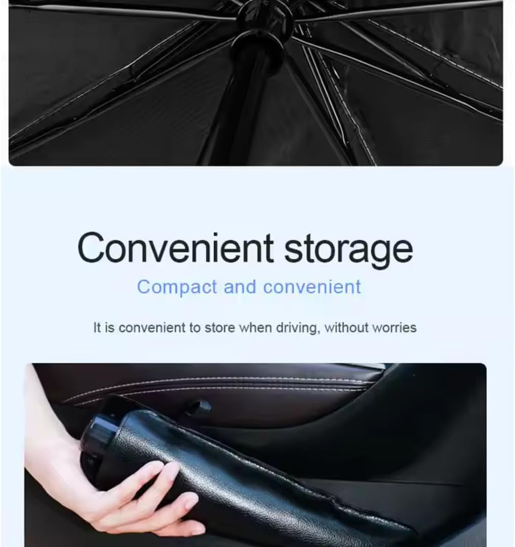 Universal UV Sun Protection Wind Shield, wind sheild Car Sunshade Umbrella shape
