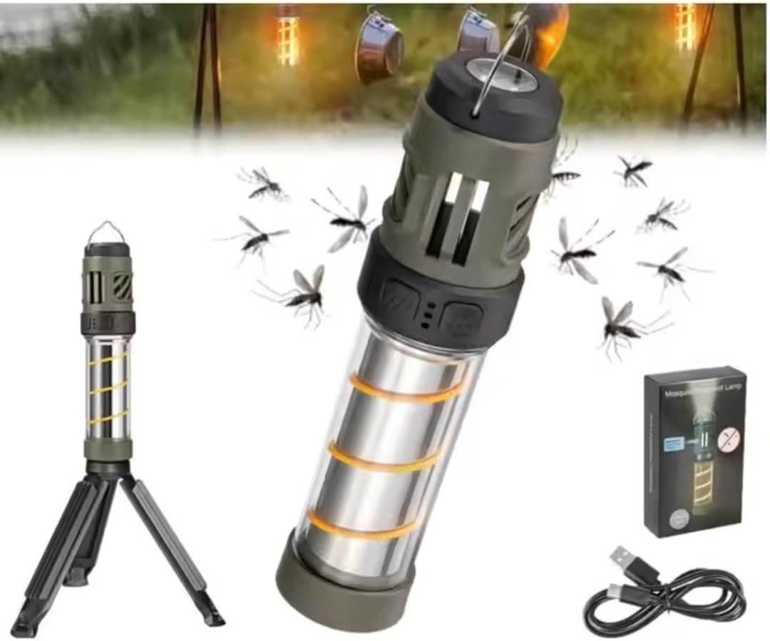 Tripod Camping Light, Multifunctional, Compact size, Waterproof, LED, Insect-Repelling, Emergency Lighting