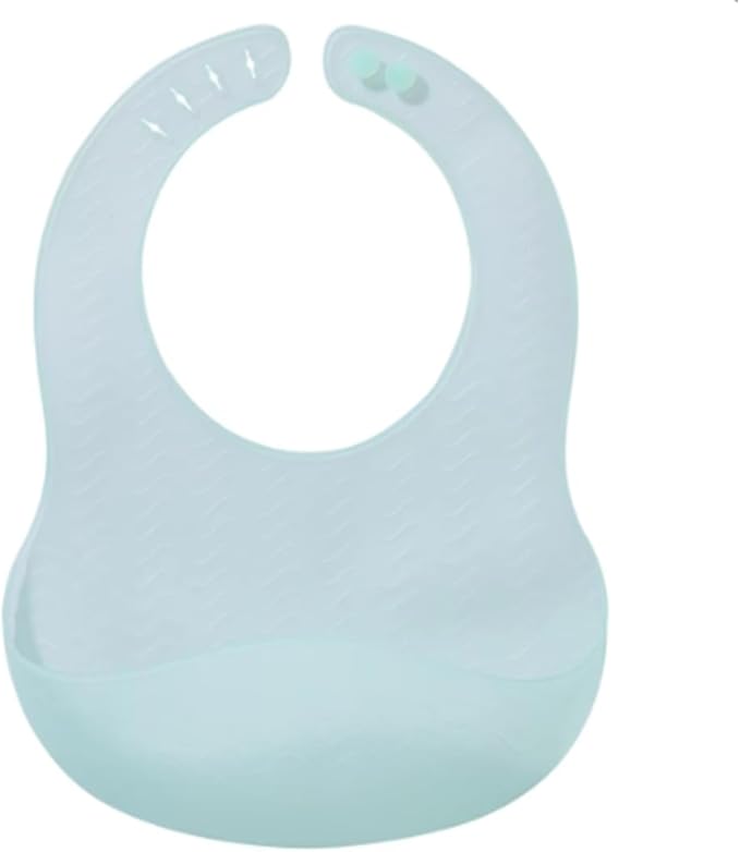 Smile shaped silicone waterproof bib, soft material and tear resistant, silicone Baby Bib, BPA Free with Food Catcher