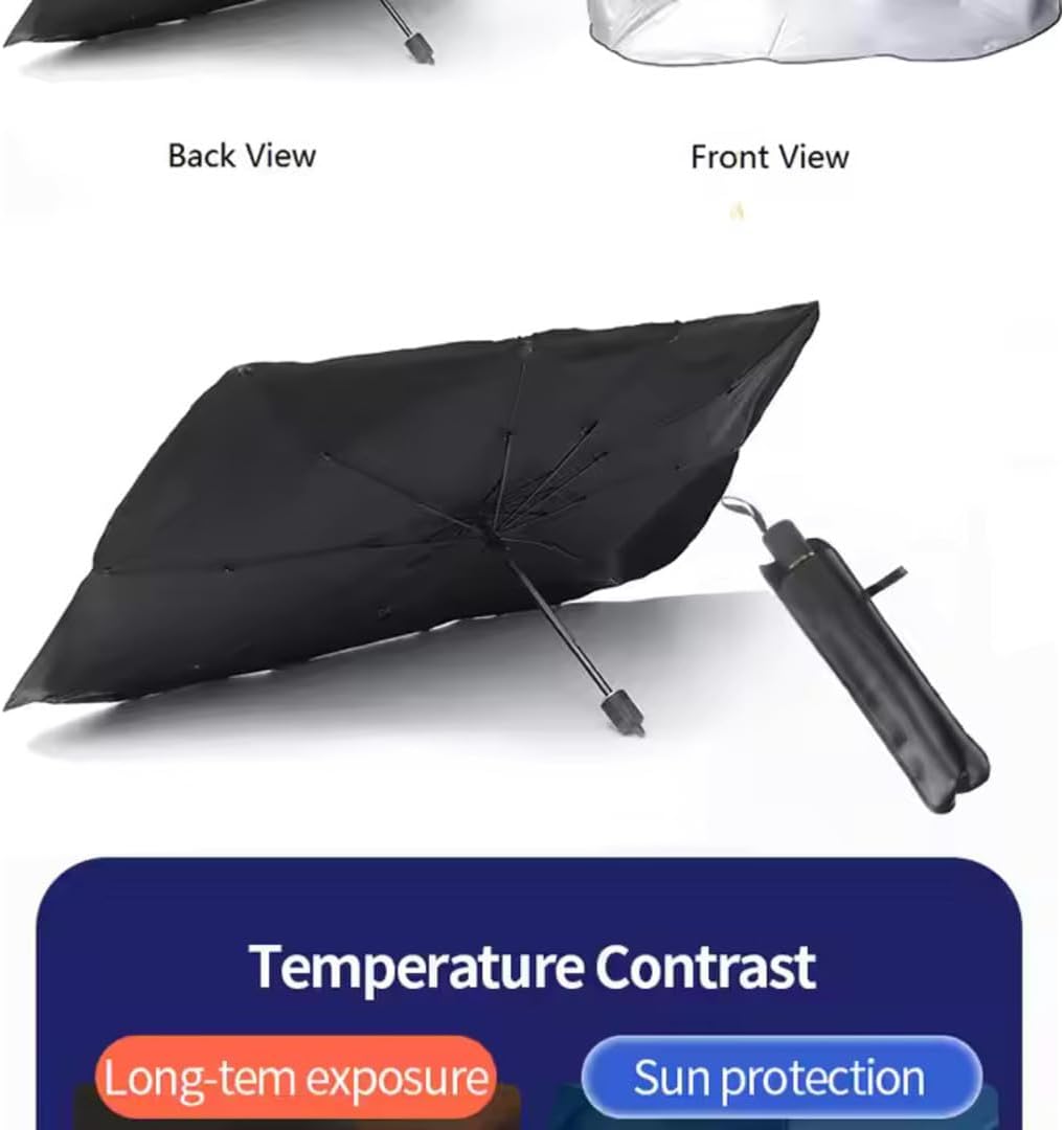 Universal UV Sun Protection Wind Shield, wind sheild Car Sunshade Umbrella shape