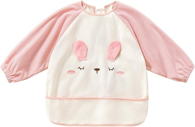Soft, flexible corduroy baby overalls, windproof, cozy, and unisex animal printed baby warm bibs with waterproof liner
