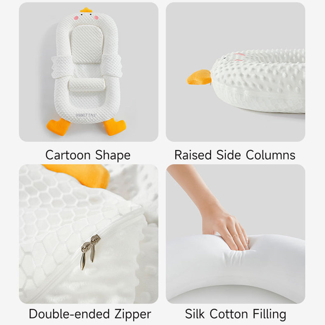 Baby nursing pillow for feeding, multifunctional baby head protector with baby sleep positioner pillow and mattress, super comfy and washable