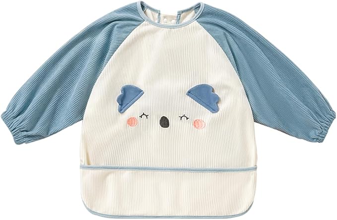 Soft, flexible corduroy baby overalls, windproof, cozy, and unisex animal printed baby warm bibs with waterproof liner