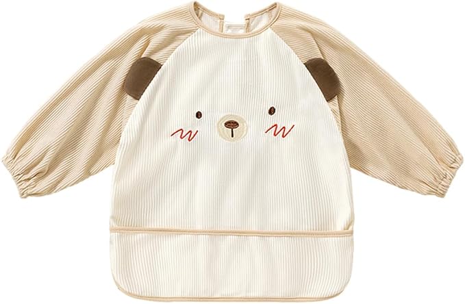 Soft, flexible corduroy baby overalls, windproof, cozy, and unisex animal printed baby warm bibs with waterproof liner