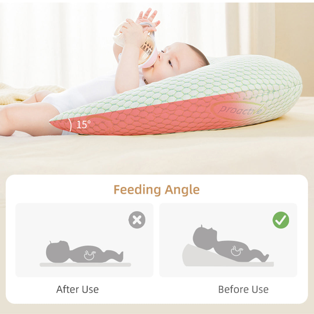 Nursing Arm Support Pillow with Adjustable Straps, Removable Cover, Multi-Purpose