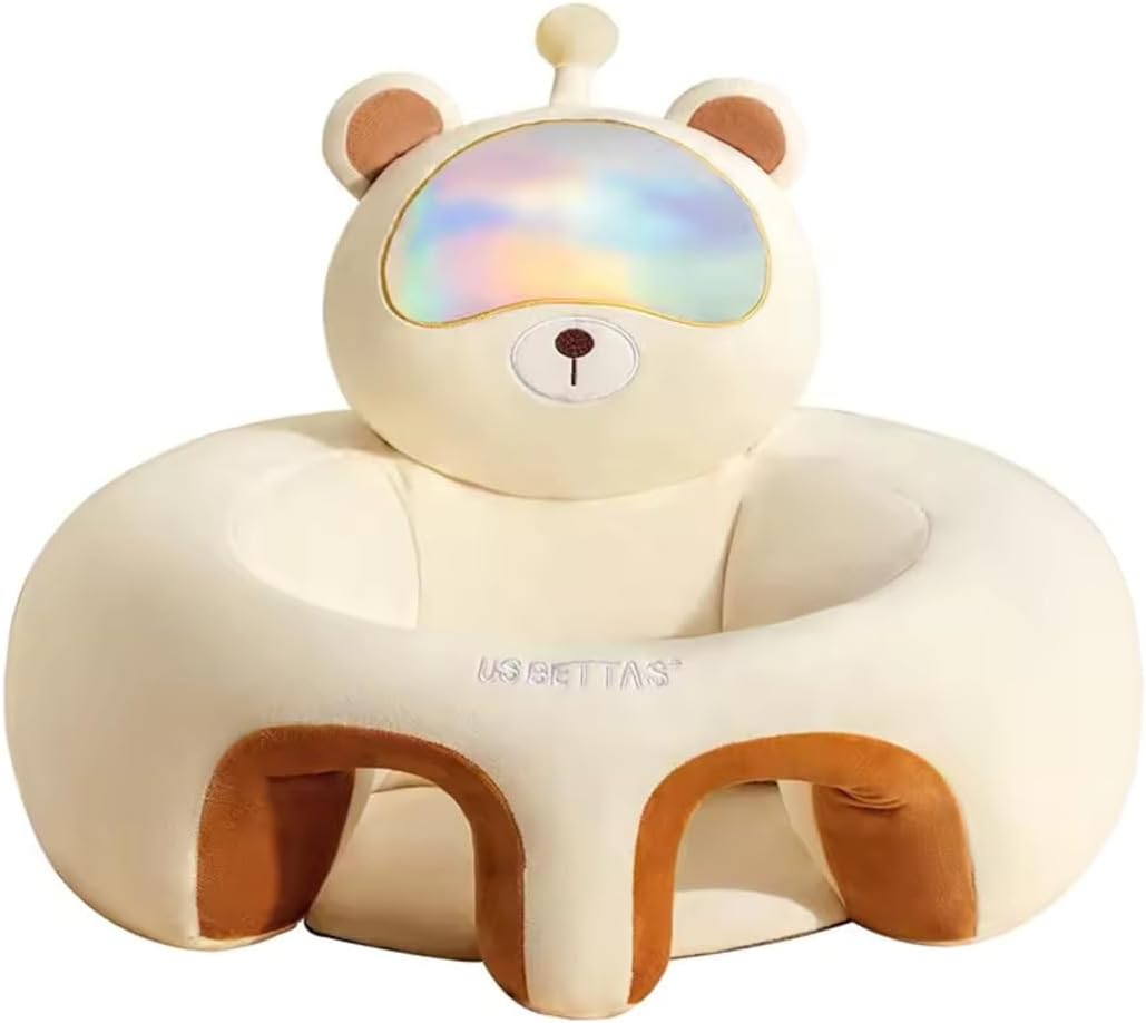 Animal shaped cute infant support seat, soft and supportive, two sided protection area, helping babies sit up with style, baby support training seat