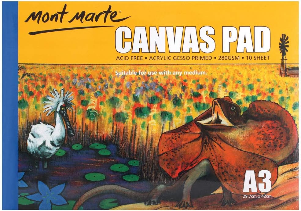 Mont Marte Canvas Pad A3 280GSM 10 Sheets