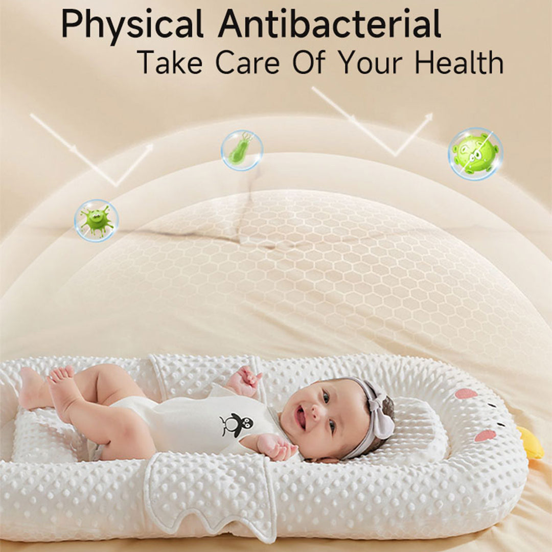 Baby nursing pillow for feeding, multifunctional baby head protector with baby sleep positioner pillow and mattress, super comfy and washable