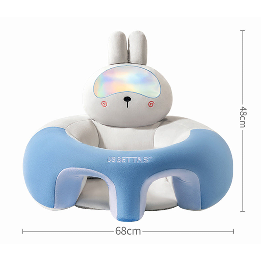 Animal shaped cute infant support seat, soft and supportive, two sided protection area, helping babies sit up with style, baby support training seat
