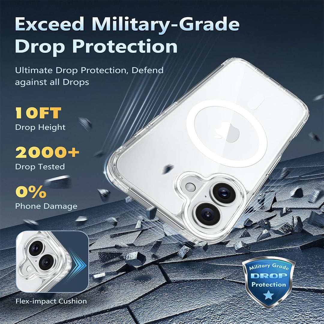 Apple iPhone 16 Soft Silicone Transparent With Magsafe / Without Magsafe