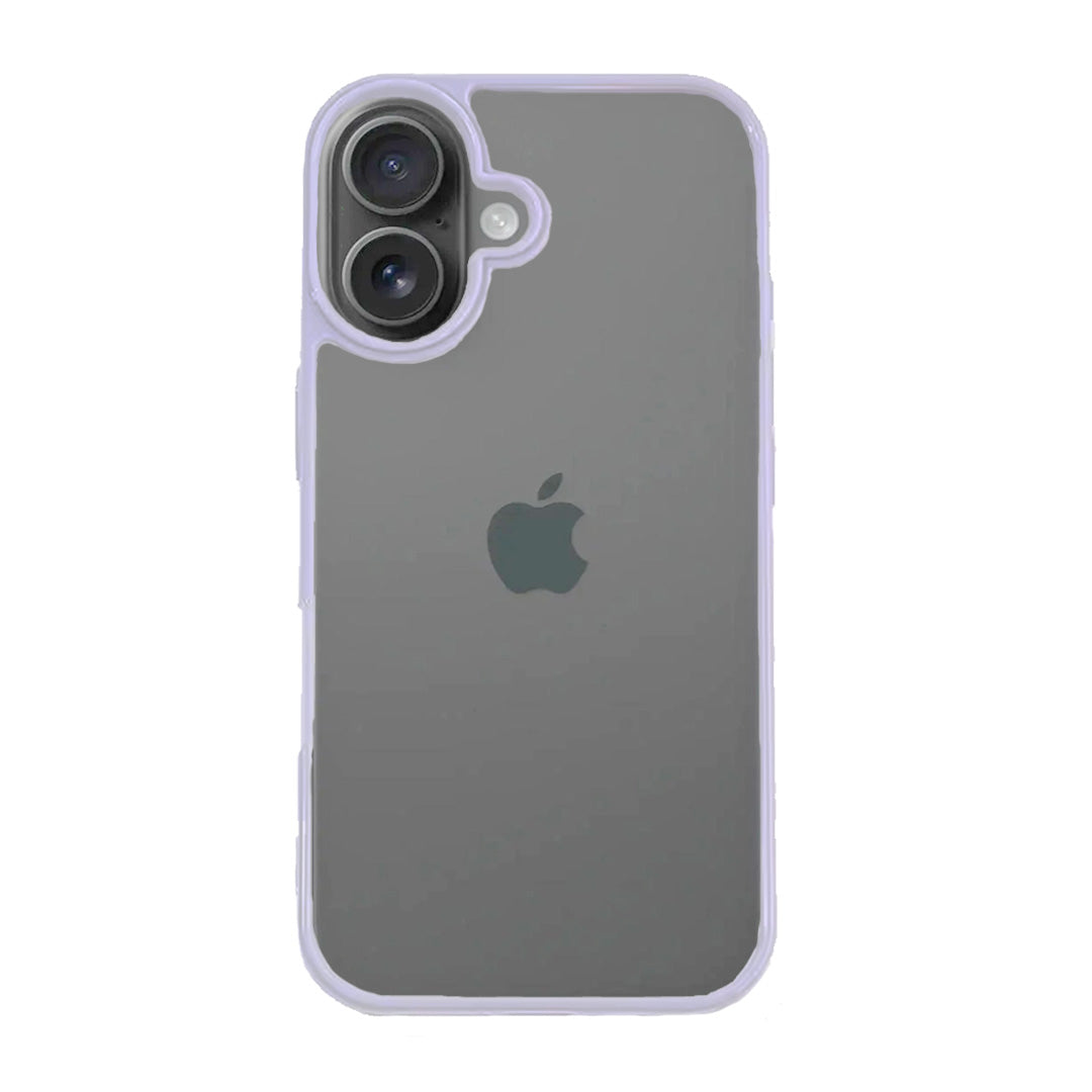 iPhone 16 Case Clear Protective Silicone Soft TPU Bumper Transparent Hard PC Back for Women Men Shockproof Slim Phone Cover