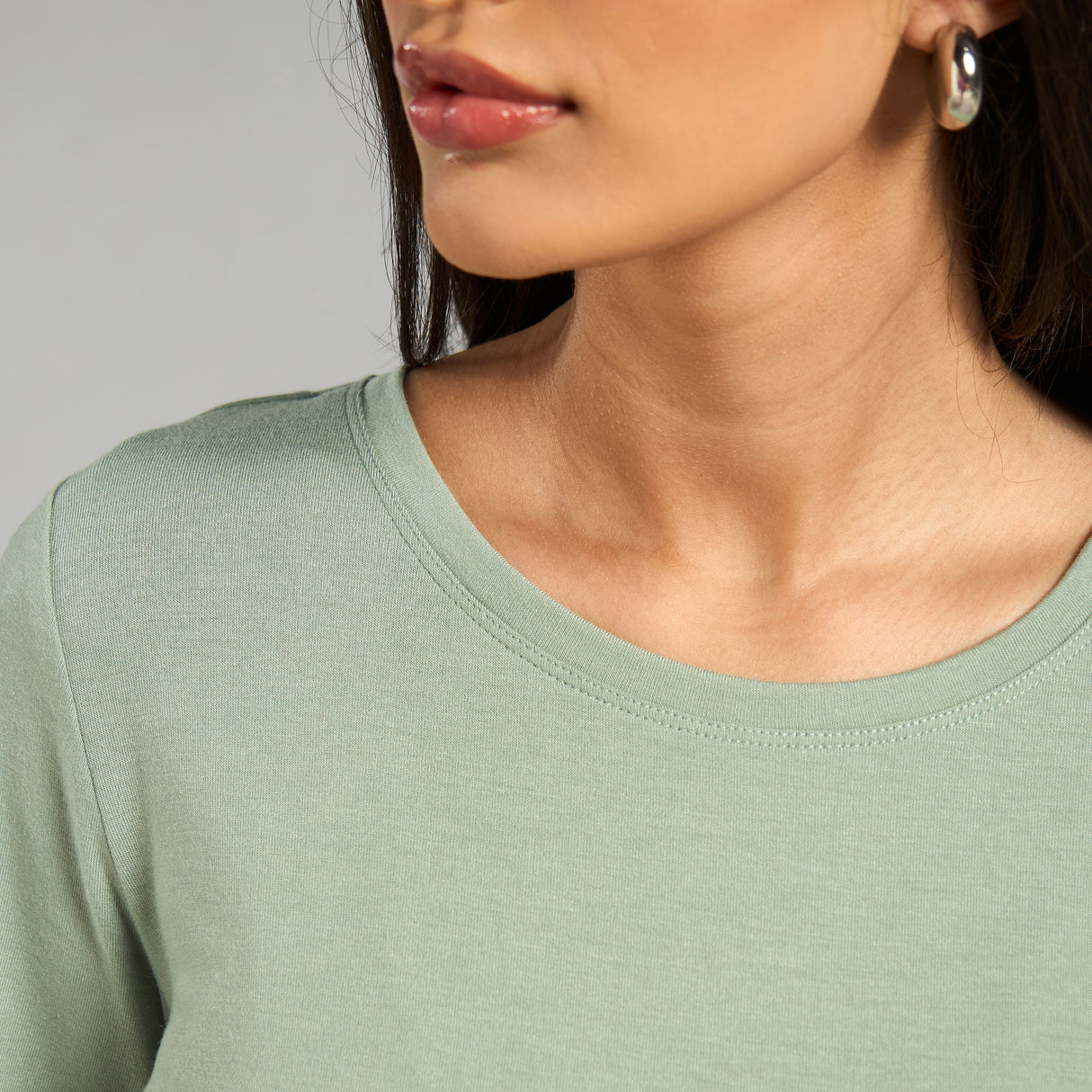 NAB Women 100% Cotton Premium T-Shirt – Sea Green, Camel, Black, Blue, Offwhite | S-XXL