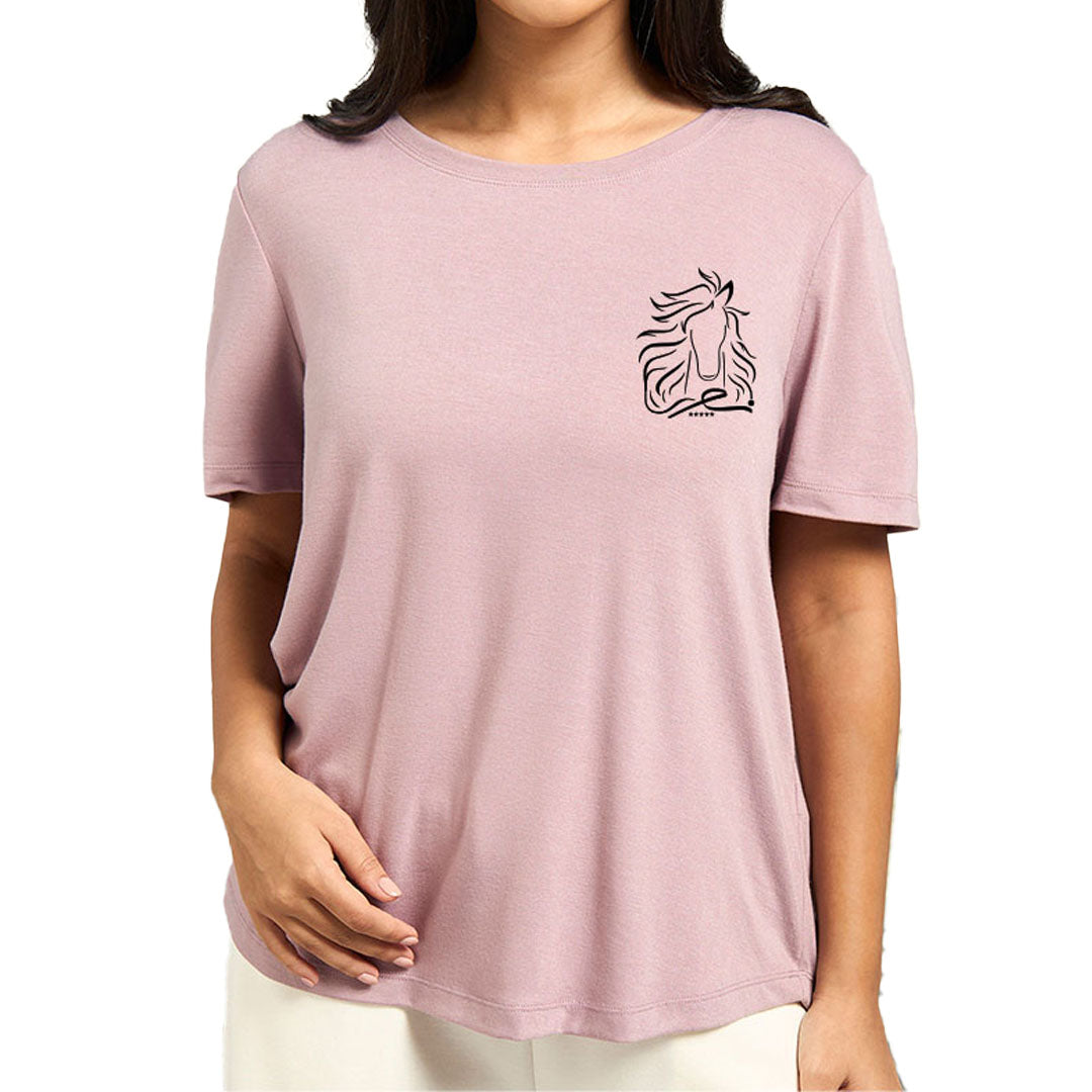 NAB Women 100% Cotton Premium T-Shirt – Sea Green, Camel, Black, Blue, Offwhite | S-XXL