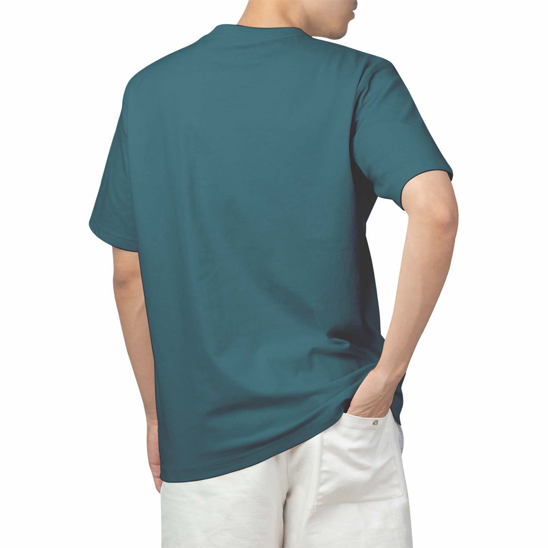 NAB Men 100% Cotton Premium T-Shirt – Sea Green, Camel, Black, Blue, Offwhite | S-XXL