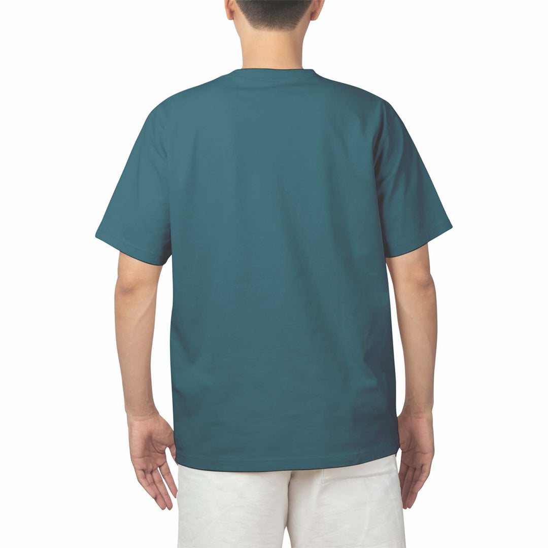 NAB Men 100% Cotton Premium T-Shirt – Sea Green, Camel, Black, Blue, Offwhite | S-XXL