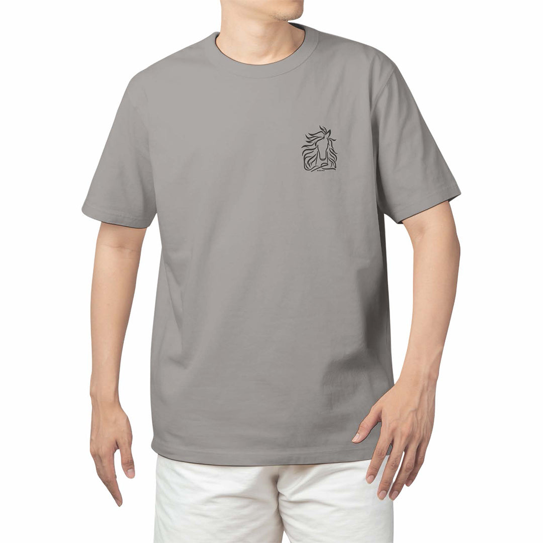 NAB Men 100% Cotton Premium T-Shirt – Sea Green, Camel, Black, Blue, Offwhite | S-XXL