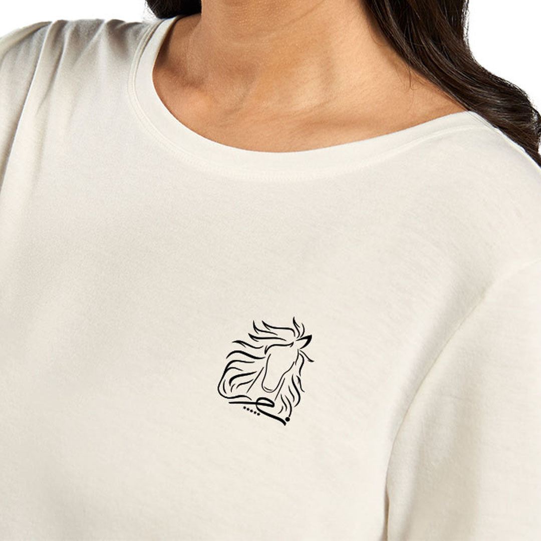 NAB Women 100% Cotton Premium T-Shirt – Sea Green, Camel, Black, Blue, Offwhite | S-XXL