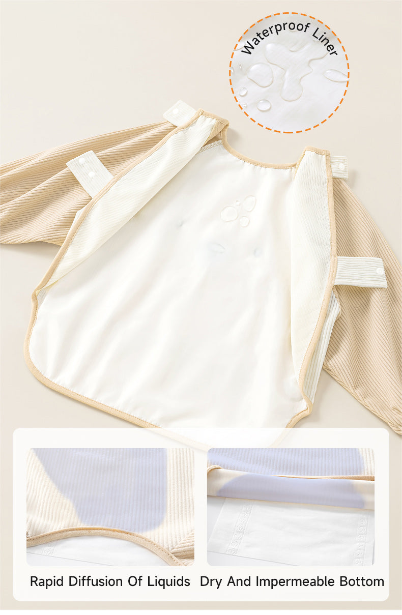 Soft, flexible corduroy baby overalls, windproof, cozy, and unisex animal printed baby warm bibs with waterproof liner