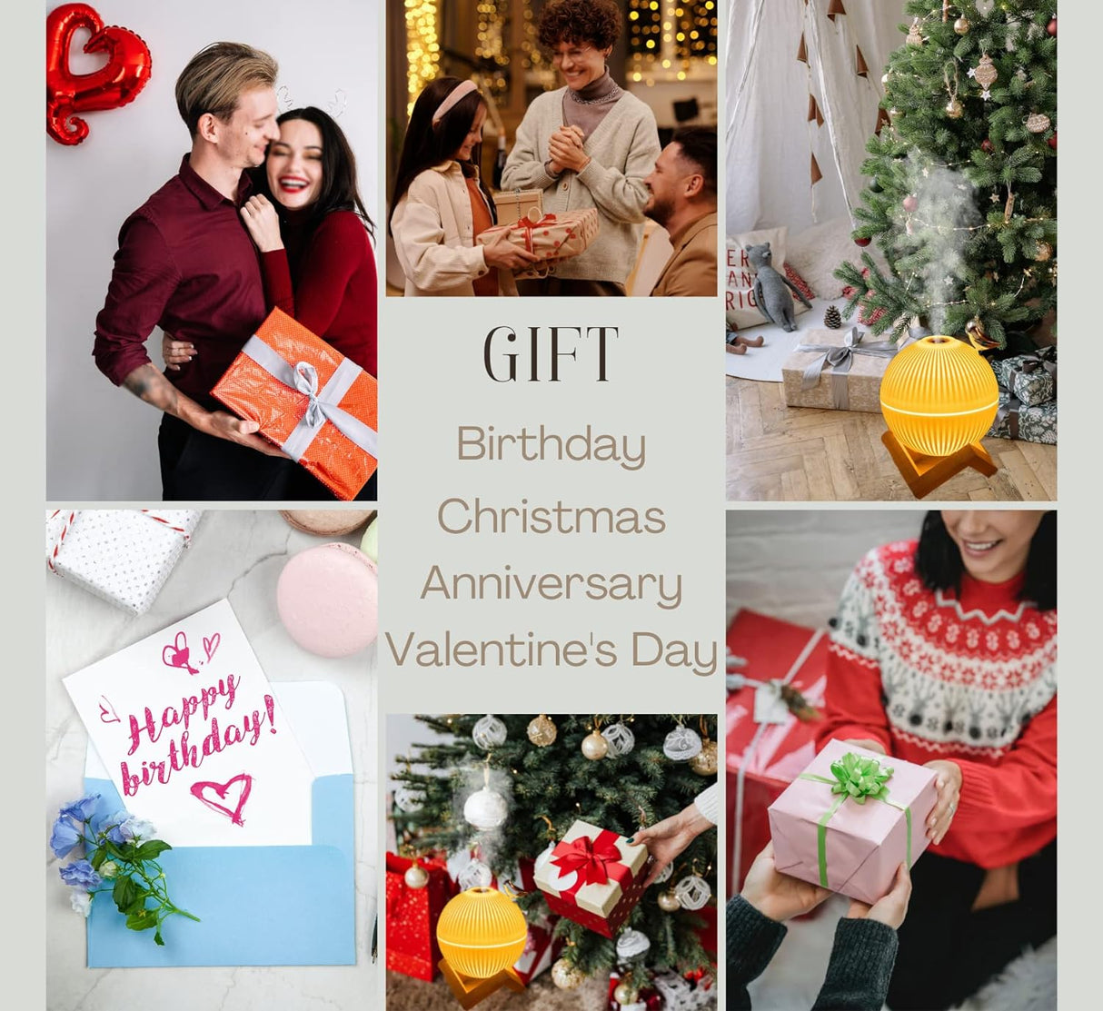 Cool Mist Mini Humidifier. Cute Portable Small Air Humidifier with USB for Bedroom Desk Plants & Baby Nursery. Moon Lamp USB Ultrasonic Humidifier Decor. Silent & Auto Shut-Off 330ml (Lark Humidifier)