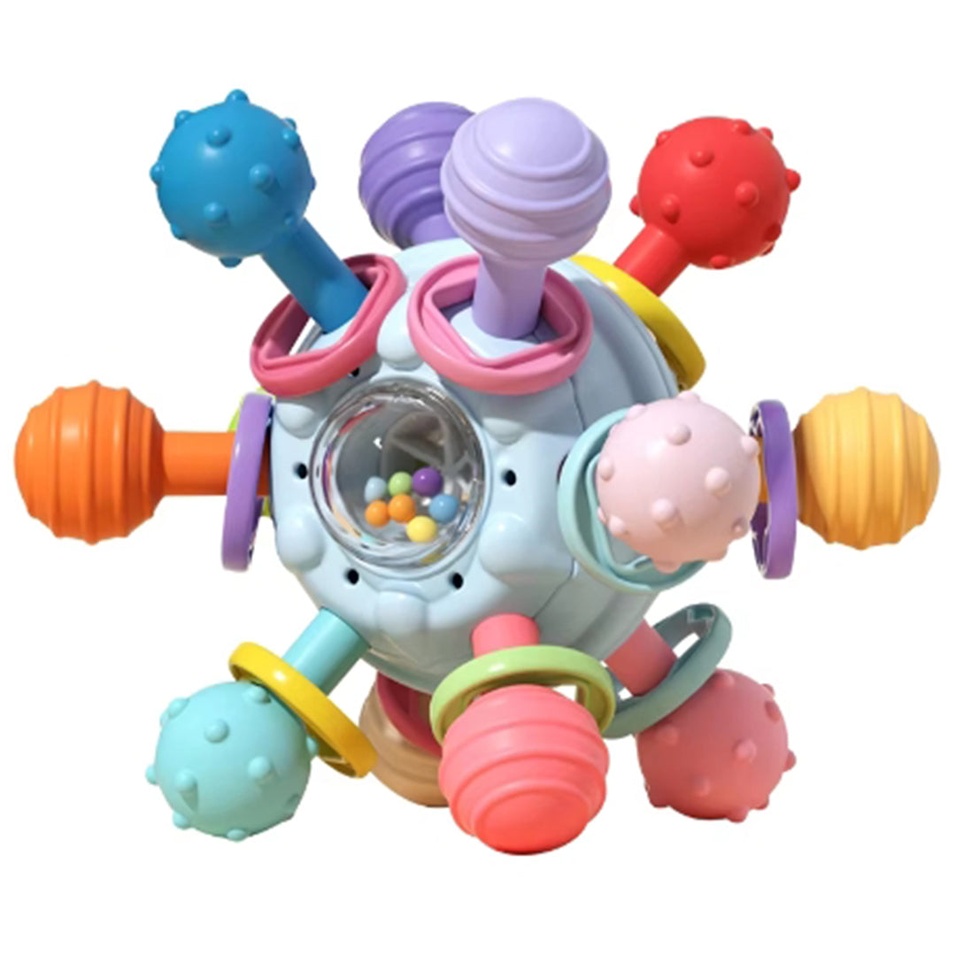 High Quality Baby Sensory Teething Toy, Food Grade Material with Rattle Sound, Newborn Teething Balls