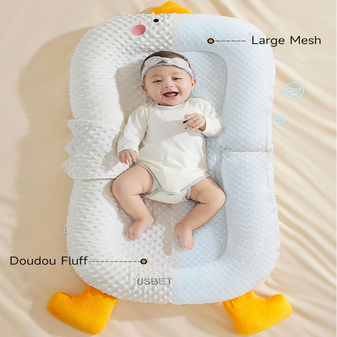 Baby nursing pillow for feeding, multifunctional baby head protector with baby sleep positioner pillow and mattress, super comfy and washable