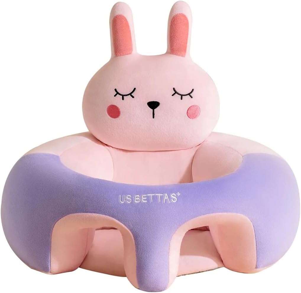 Animal shaped cute infant support seat, soft and supportive, two sided protection area, helping babies sit up with style, baby support training seat