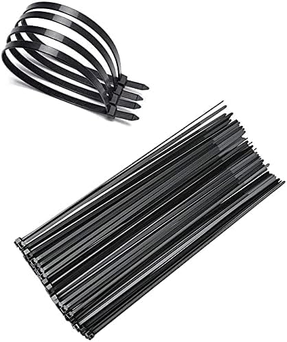 Cable Tie (300mm, 100 Pieces, Black) (Black)