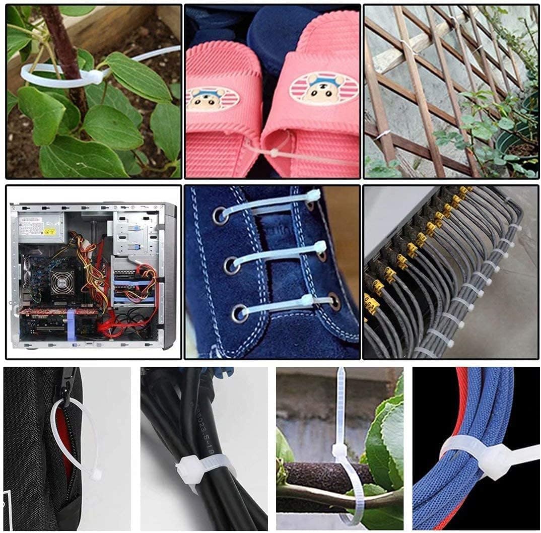 Cable Tie (300mm, 100 Pieces, Black) (Black)