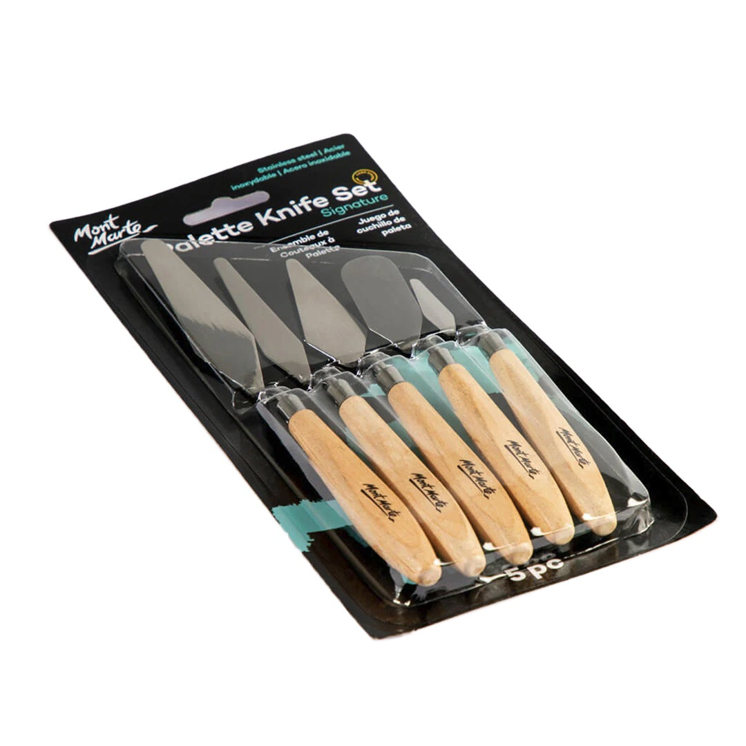 Mont Marte PALETTE KNIFE STAINLESS 5PCS