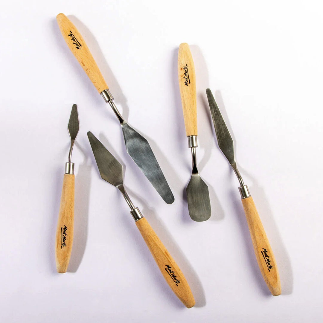 Mont Marte PALETTE KNIFE STAINLESS 5PCS