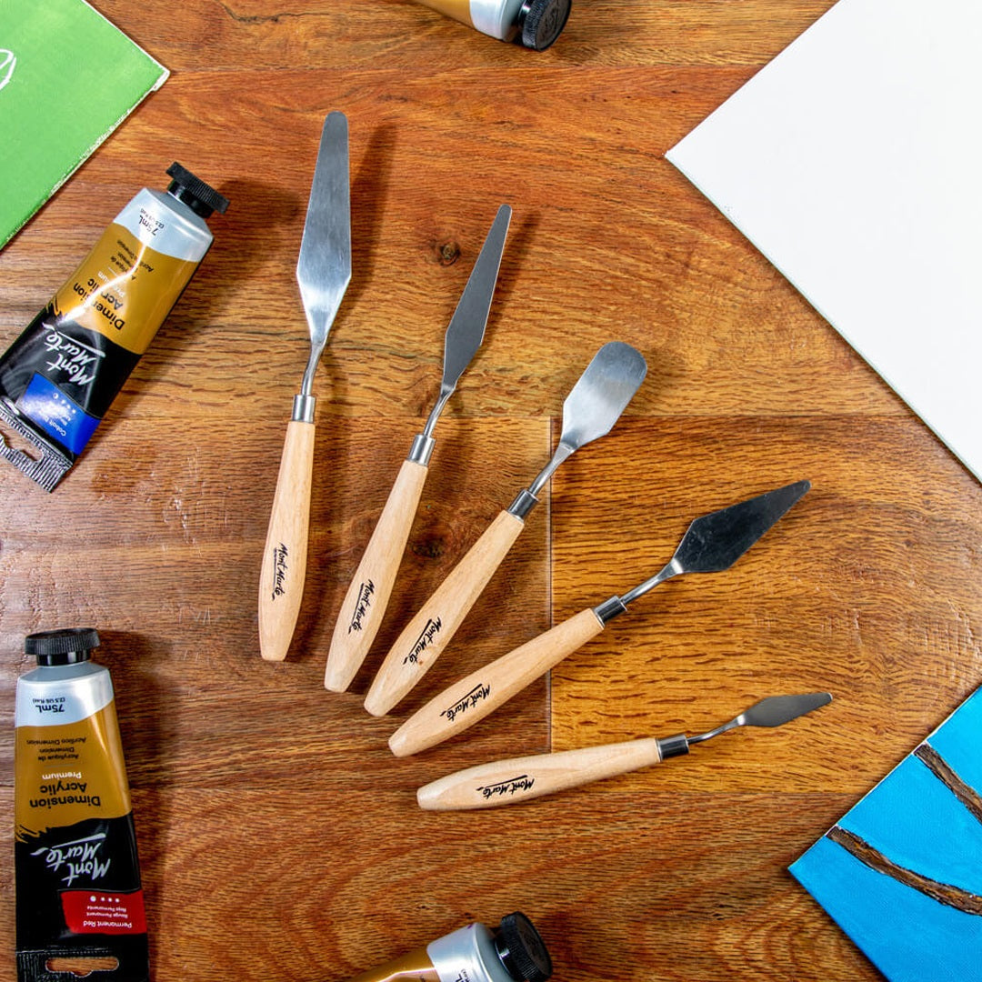 Mont Marte PALETTE KNIFE STAINLESS 5PCS