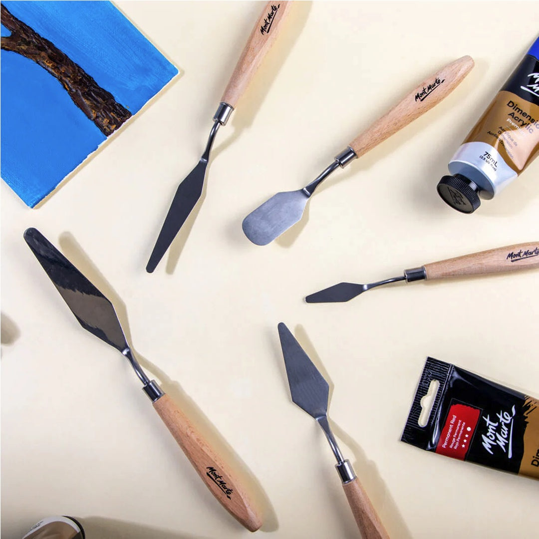 Mont Marte PALETTE KNIFE STAINLESS 5PCS