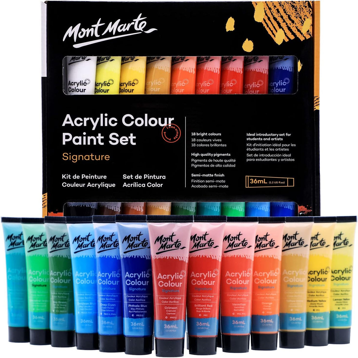 Mont Marte ACRYLIC COLOR 18X36ML