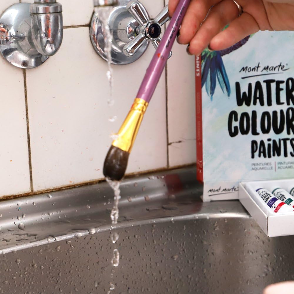 Monte Marte Watercolour Paints 12Pc x 12ml - suitable for all beginners and professionals