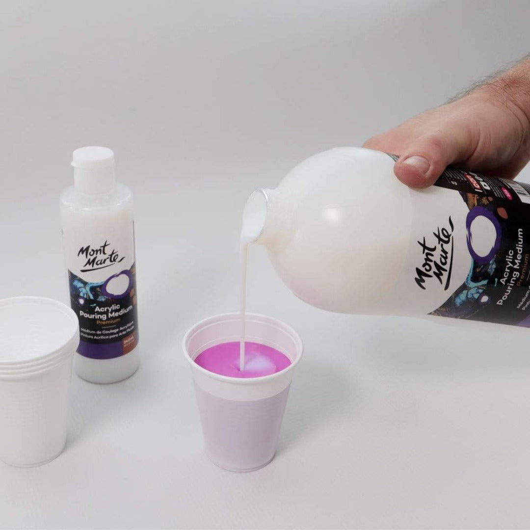 Mont Marte ACRYLIC POURING MEDIUM 1 LTR, 33.8 Fl Oz (Pack of 1)