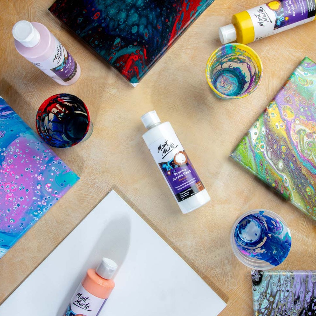 POURING ACRYLIC 240ML TITANIUM WHITE