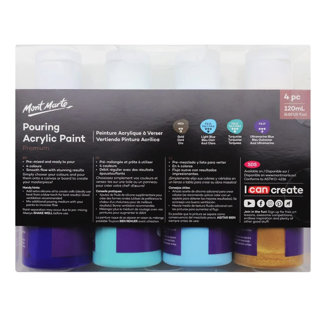 Mont Marte Pour Paint Set PMPP4003