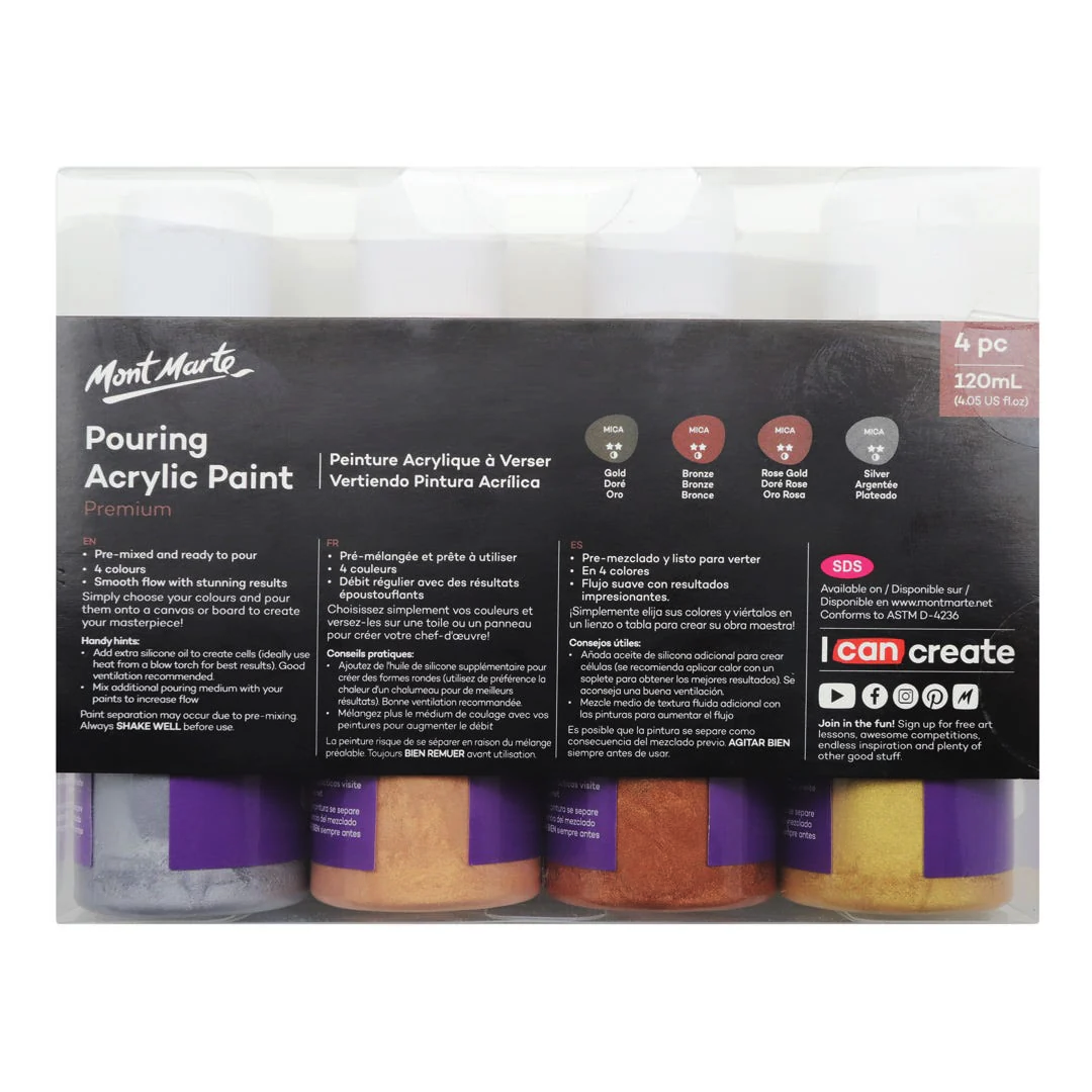 Mont Marte Pour Paint Set PMPP4004